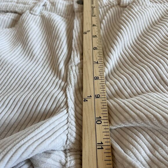 Billabong Midtown Straight Leg Corduroy Pants Women Sz 27 Ivory Highrise Classic - Picture 13 of 16